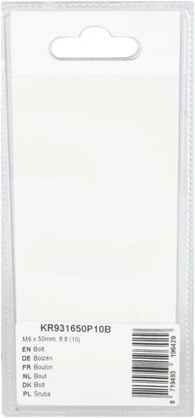Kramp - KR931650P10B - Bullone Mm, 8.8 (10)
