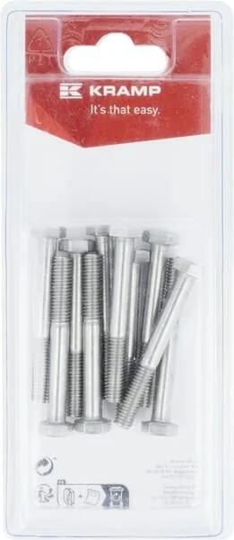 Kramp - KR931650RVSP10B - Bullone acciaio inossidabile mm, A2 (10)