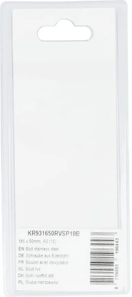 Kramp - KR931650RVSP10B - Bullone acciaio inossidabile mm, A2 (10)