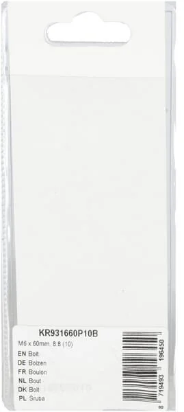 Kramp - KR931660P10B - Bullone Mm, 8.8 (10)