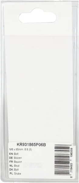 Kramp - KR931865P06B - Bullone Mm, 8.8 (6)
