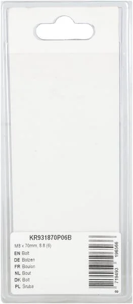 Kramp - KR931870P06B - Bullone Mm, 8.8 (6)