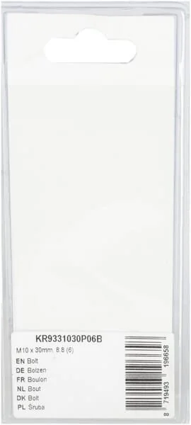 Kramp - KR9331030P06B - Bullone Mm, 8.8 (6)