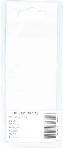Kramp - KR9331630P04B - Bullone Mm, 8.8 (4)