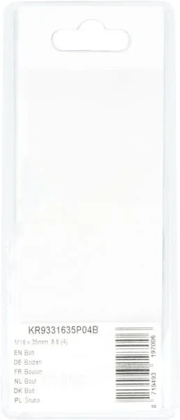 Kramp - KR9331635P04B - Bullone Mm, 8.8 (4)