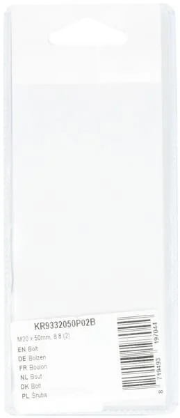 Kramp - KR9332050P02B - Bullone Mm, 8.8 (2)