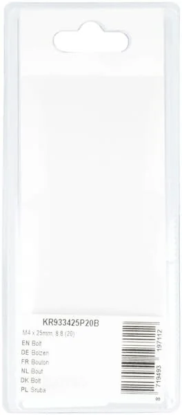 Kramp - KR933425P20B - Bullone Mm, 8.8 (20)
