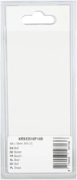 Kramp - KR933516P10B - Bullone Mm, 8.8 (10)