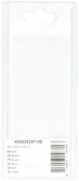 Kramp - KR933520P10B - Bullone Mm, 8.8 (10)