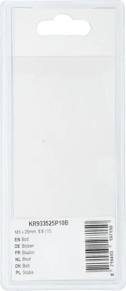 Kramp - KR933525P10B - Bullone Mm, 8.8 (10)