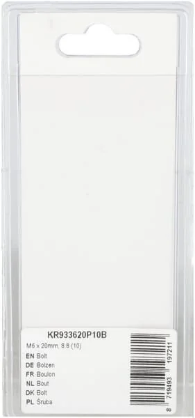 Kramp - KR933620P10B - Bullone Mm, 8.8 (10)