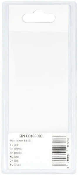 Kramp - KR933816P06B - Bullone Mm, 8.8 (6)