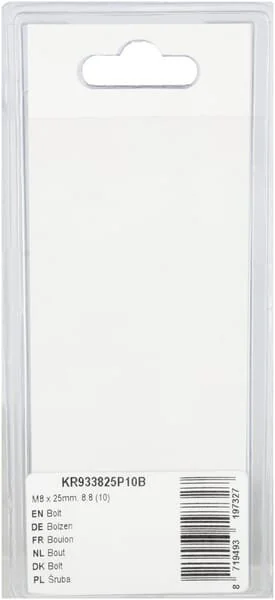 Kramp - KR933825P10B - Bullone Mm, 8.8 (10)
