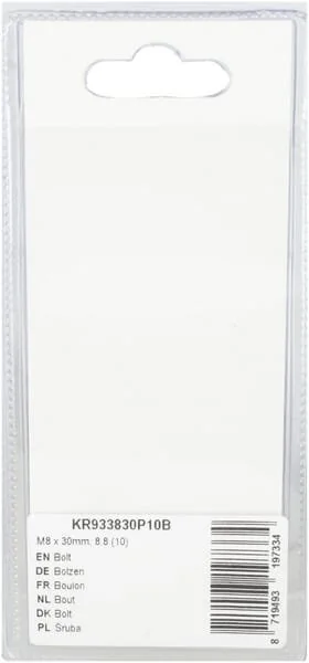 Kramp - KR933830P10B - Bullone Mm, 8.8 (10)