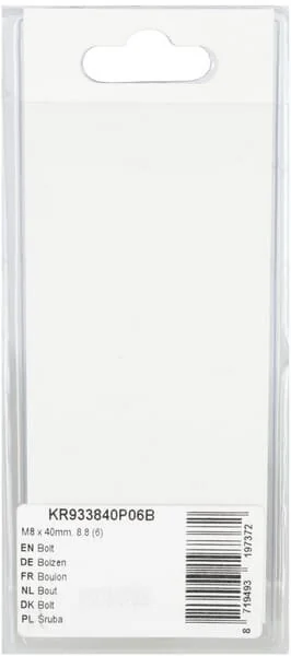 Kramp - KR933840P06B - Bullone Mm, 8.8 (6)