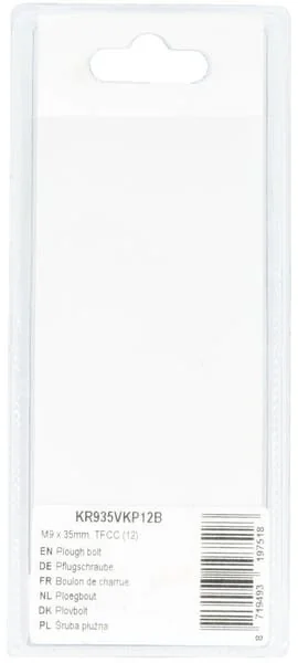 Kramp - KR935VKP12B - Bullone dell'aratro M9x35mm, TFCC (12)