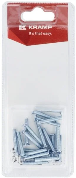 Kramp - KR963425P20B - Vite svasata M4x25mm (20)