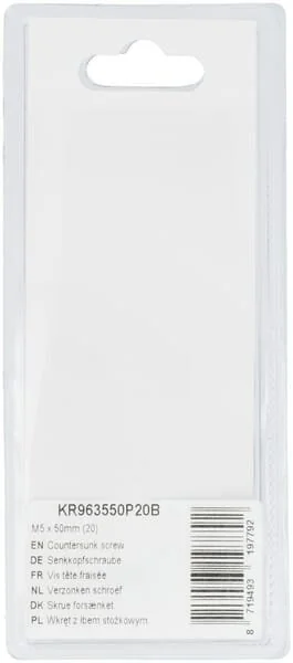 Kramp - KR963550P20B - Vite svasata M5x50mm (20)
