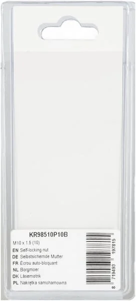 Kramp - KR98510P10B - Dado autobloccante (10)