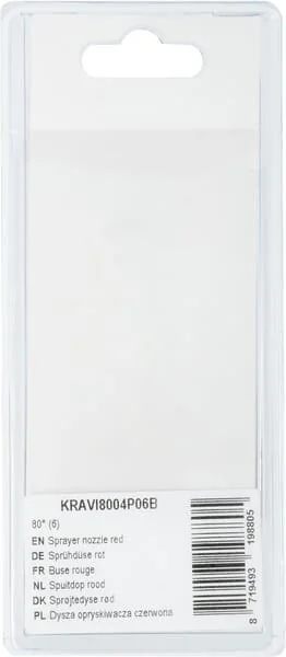 Kramp - KRAVI8004P06B - Ugello irroratrice rosso 80° (6)