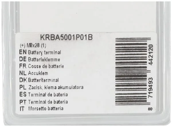 Kramp - KRBA5001P01B - Morsetto batteria (+) (1)