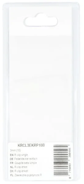 Kramp - KRCL3EKRP10B - R-Clip singolo 3mm (10)