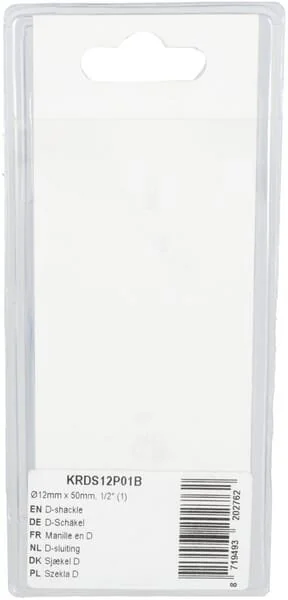 Kramp - KRDS12P01B - Grillo D, diametro 12mm x 50mm, (1)