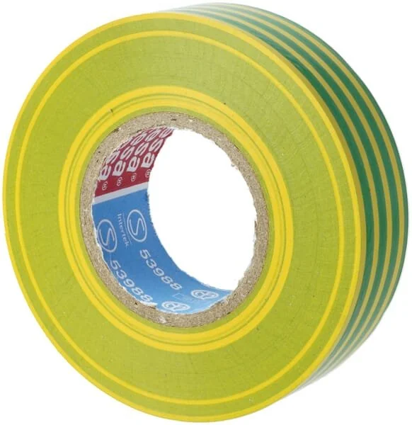 Kramp - KREM204016P01B - Nastro isolante giallo/verde 19mm x 20m (1)