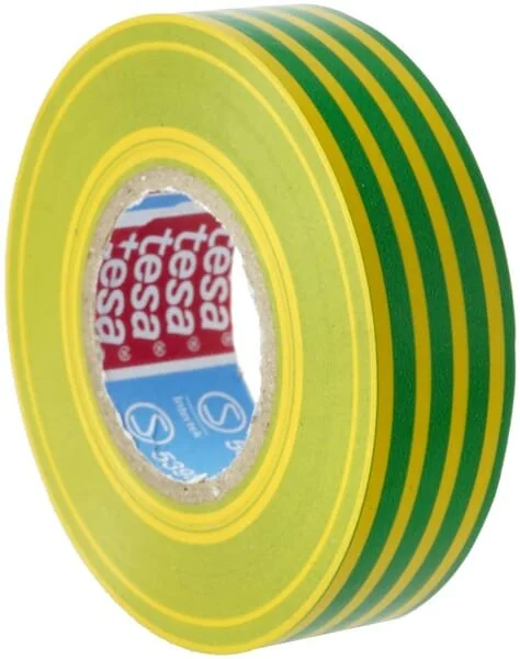 Kramp - KREM204016P01B - Nastro isolante giallo/verde 19mm x 20m (1)