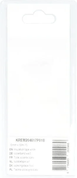 Kramp - KREM204017P01B - Nastro isolante bianco 15mm x 10m (1)