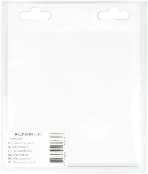 Kramp - KREM20401P01B - Nastro isolante giallo 19mm x 20m (1)