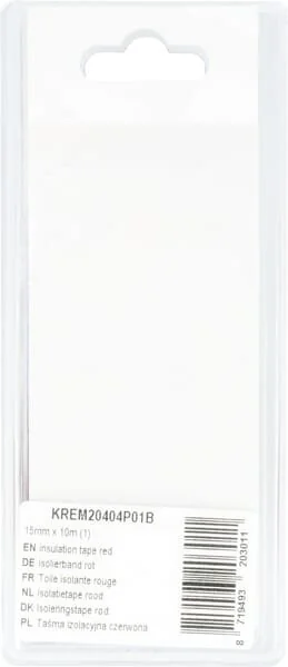 Kramp - KREM20404P01B - Nastro isolante rosso 15mm x 10m (1)