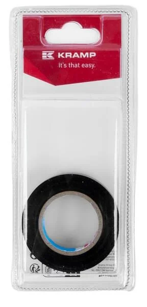 Kramp - KREM20405P01B - Nastro isolante nero 15mm x 10m (1)