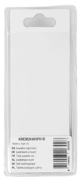 Kramp - KREM20405P01B - Nastro isolante nero 15mm x 10m (1)