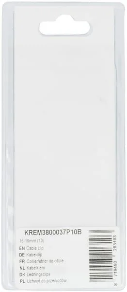 Kramp - KREM3800037P10B - Clip per cavo 16-19mm (10)
