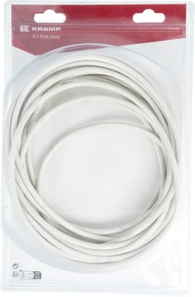 Kramp - KREM4532014P10B - Cavo elettrico bianco 2x0.75mm², 10m (1)