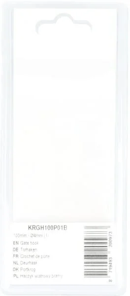 Kramp - KRGH100P01B - Gancio cancello 100mm - (1)