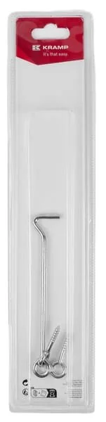 Kramp - KRGH140P01B - Gancio a cancello 140mm - (1)