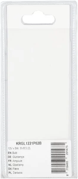 Kramp - KRGL1221P02B - Lampadina 12V x 5W, SV8.5 (2)