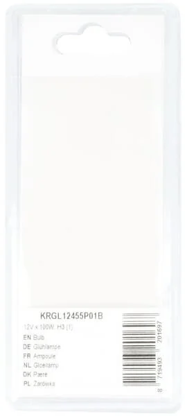 Kramp - KRGL12455P01B - Lampadina 12V x 100W, H3 (1)