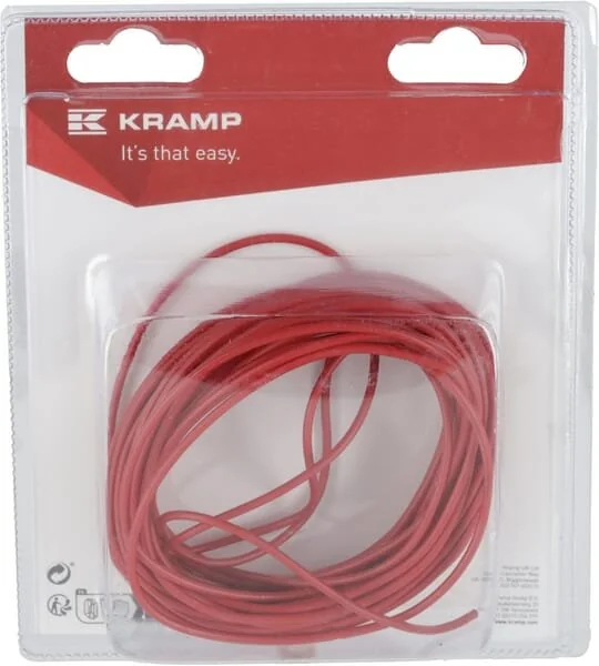 Kramp - KRKA1074P10B - Cavo elettrico rosso 1x0.75mm², 10m (1)