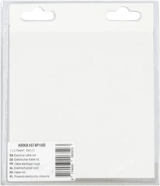Kramp - KRKA1074P10B - Cavo elettrico rosso 1x0.75mm², 10m (1)