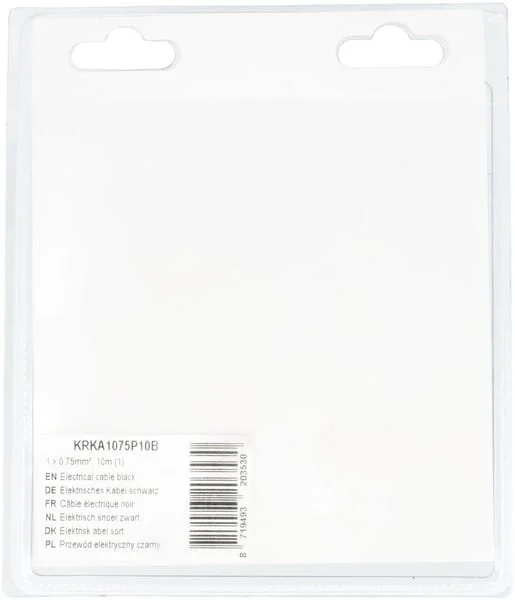 Kramp - KRKA1075P10B - Cavo elettrico nero 1x0.75mm², 10m (1)