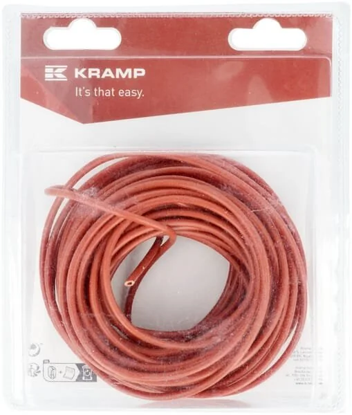 Kramp - KRKA1154P10B - Cavo elettrico rosso 1x1.5mm², 10m (1)