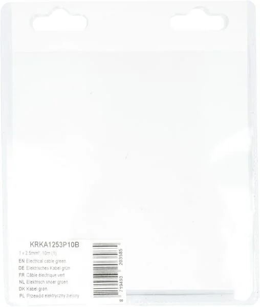 Kramp - KRKA1253P10B - Cavo elettrico verde 1x2.5mm², 10m (1)