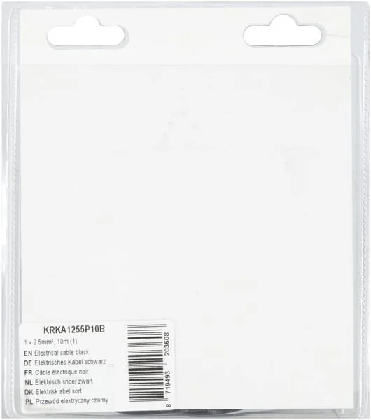 Kramp - KRKA1255P10B - Cavo elettrico nero 1x2.5mm², 10m (1)
