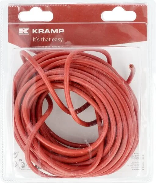 Kramp - KRKA1404P10B - Cavo elettrico rosso 1x4.0mm², 10m (1)