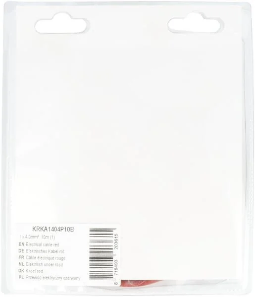 Kramp - KRKA1404P10B - Cavo elettrico rosso 1x4.0mm², 10m (1)