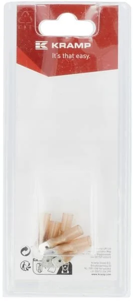 Kramp - KRKK500515P06B - Terminale a lama maschio, rosso 6.3x0.8mm - 0.5-1.0mm² (6)