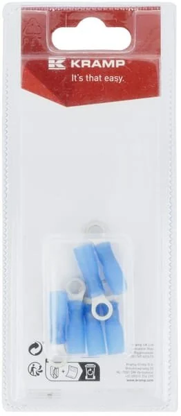 Kramp - KRKK601525P06B - Terminale ad anello, blu - 1.5-2.5mm² (6)